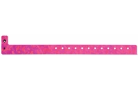 Metallic "Confetti ", plastic 3/4" wristbands event bracelet for sale online