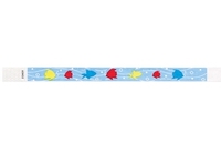 Bracelet d’événement Tyvek pré-imprimé 3/4" Poissons Tropicaux à vendre en ligne