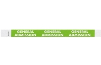 Tyvek pre-printed 3/4" General Admission event bracelet for sale online