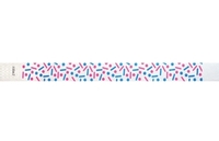 Bracelet d’événement Tyvek pré-imprimé 3/4" Confettis à vendre en ligne