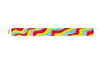 Bracelet d’événement Tyvek pré-imprimé 3/4" Lignes folles à vendre en ligne