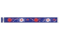 Bracelet d’événement Tyvek pré-imprimé 1" Feux d
