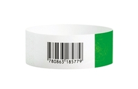 Bracelet d’événement Tyvek 1" avec code barre à vendre en ligne