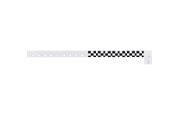 Plastic pre-printed Checkerboard 1/2" event bracelet for sale online