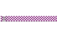 Bracelet d’événement Tyvek pré-imprimé 1" Damiers mauve à vendre en ligne