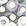 Metallic Silver-P color Plastic metallic holographic 1/2