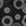 Metallic Black-P color Plastic metallic holographic 1/2