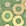 Metallic Green-P color Plastic metallic holographic 1/2